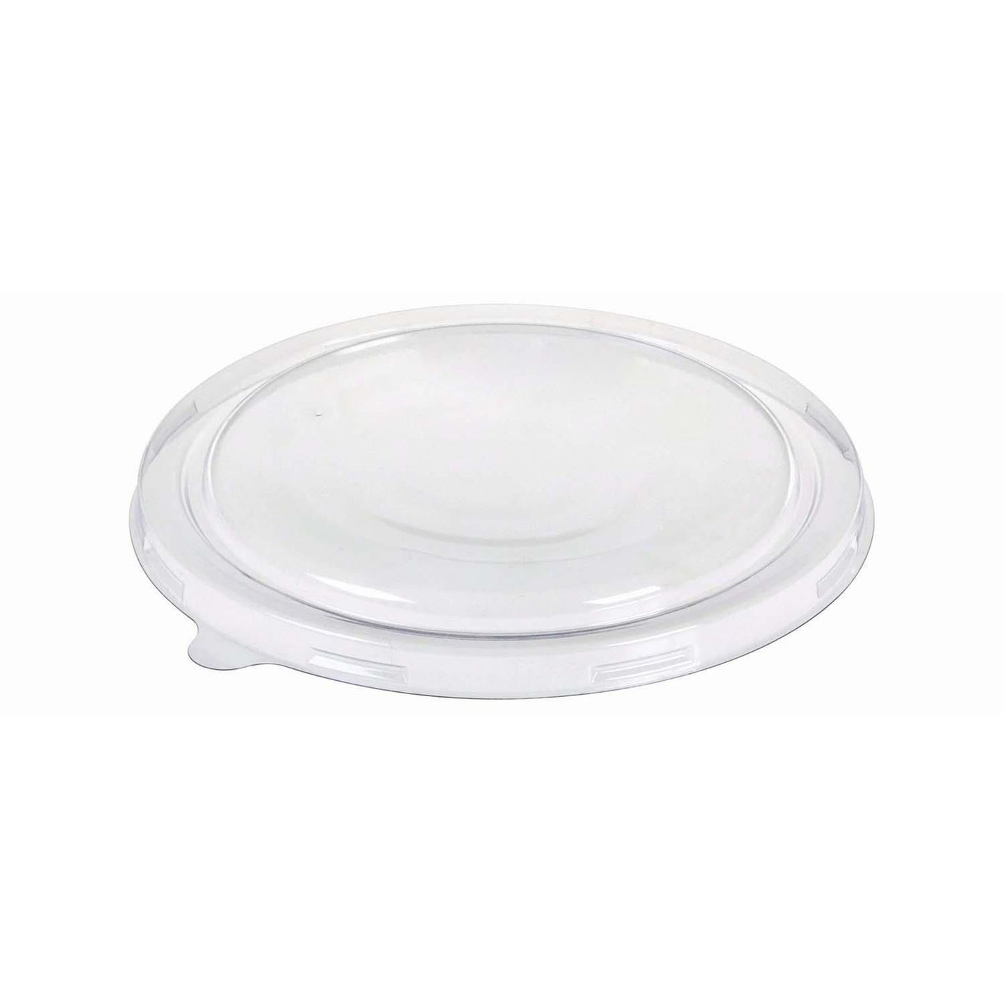 Plastlåg Catersource rundt Ø185mm PET klart til brun kraft salatskål,50 stk/ps