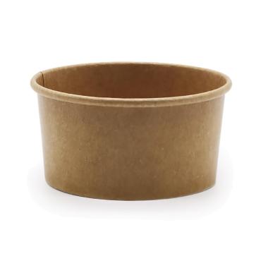 Isbæger 175 ml 6 oz Kraft med PE Brun,500 stk/krt