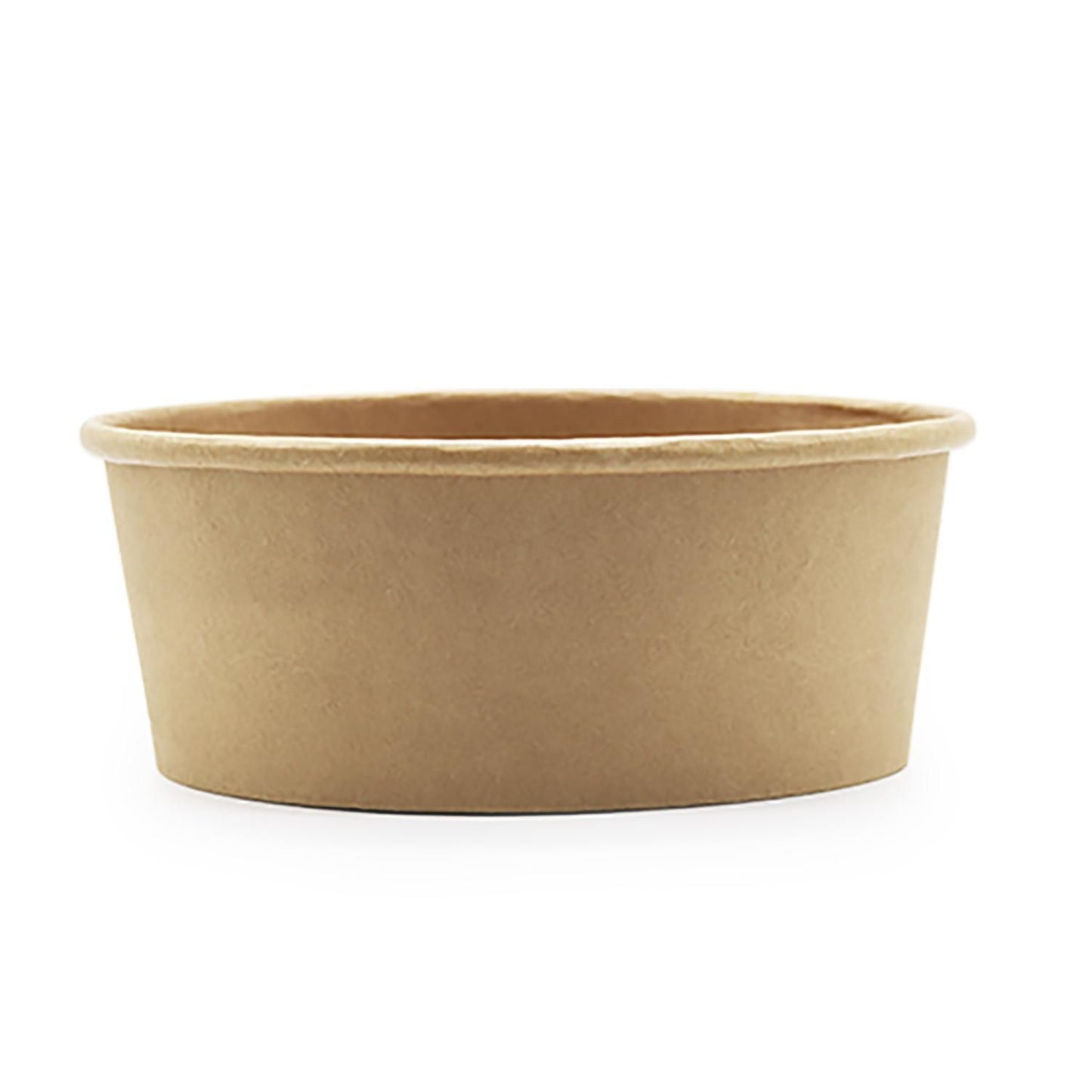 Salatbakke rund 1200 ml Ø 170 mm H70 mm brun kraft/pe,6 ps x 50 stk/krt