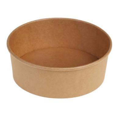 Salatskål Rund 750 ml Ø150x58 mm PE-belagt Brun,6 ps x 50 stk/krt