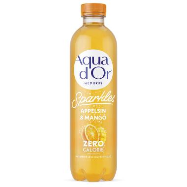Mineralvand Aqua d'Or Appelsin/Mango 0.5 ltr med Brus,12 stk/krt