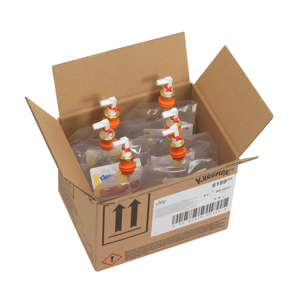 Luftfrisker Flydende Kleenex Joy 300ml med Parfume til KC Aquarius dispenser,6 stk x 300 ml/krt