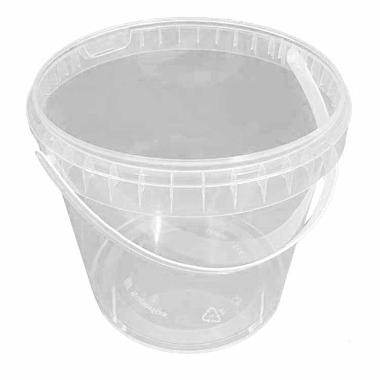 Bøtte spand 5141 2300 ml Ø170x153 mm med hank PP Klar,222 stk/krt
