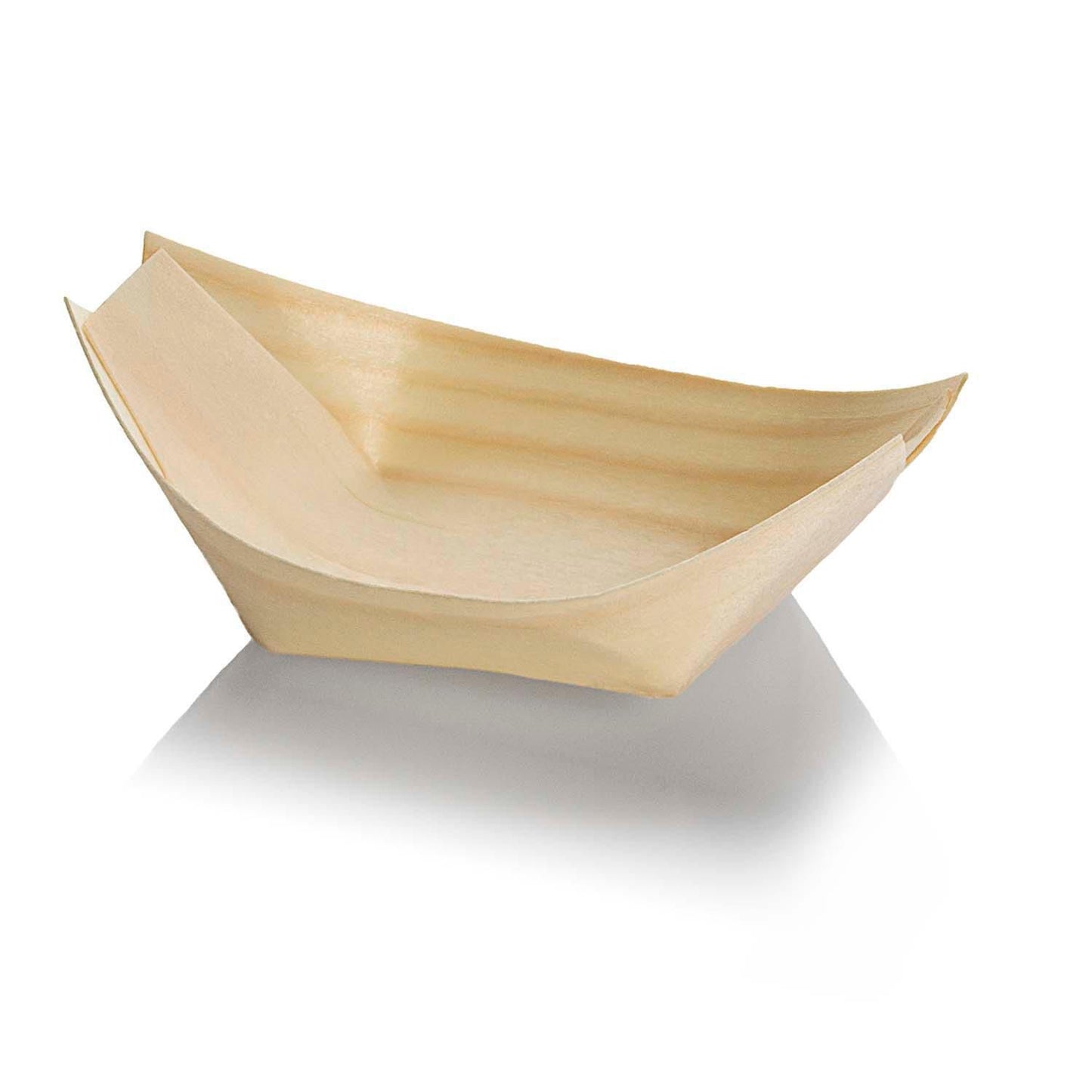 Båd bakke 80x45x20mm træ natur,100 stk/pk