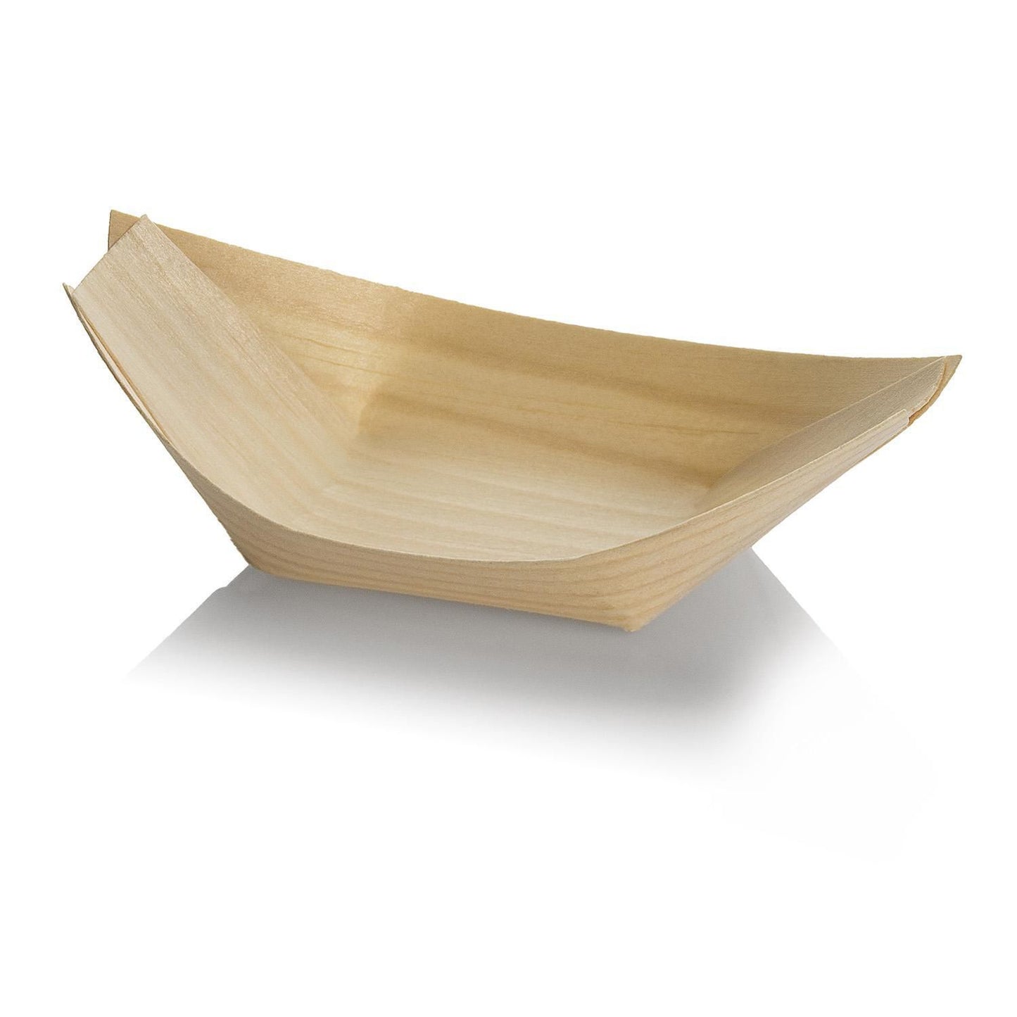 Båd bakke 110x70x20mm træ natur,100 stk/pk