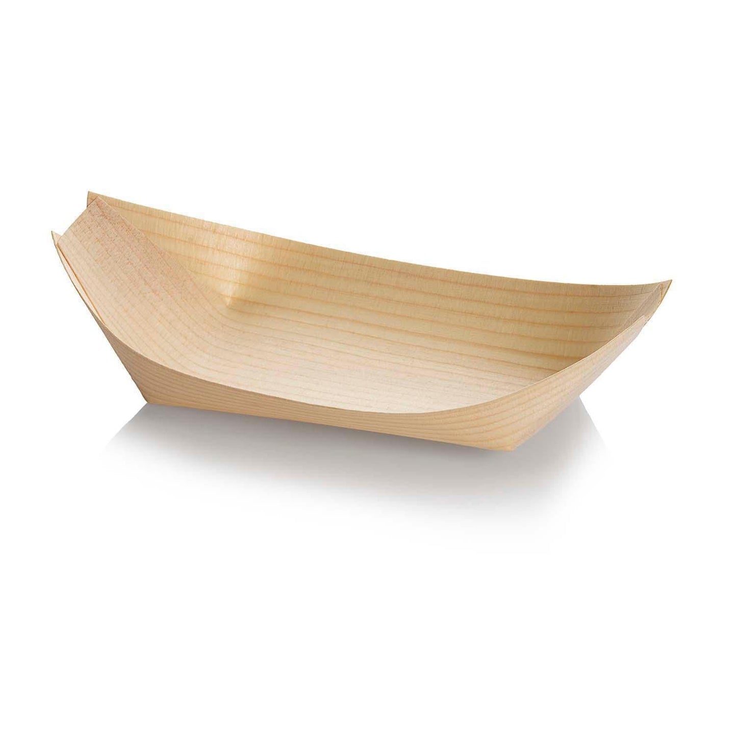 Båd bakke 170x90x25mm Træ natur,100 stk/pk