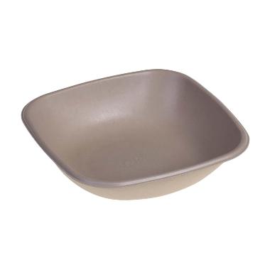 Bakke bowle 500 ml 170x170 mm square bagasse biocoated bionedbrydelig,4 pk x 125 stk/krt