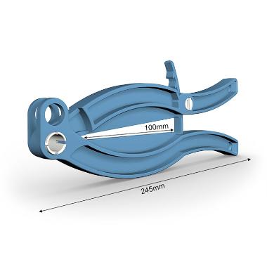 Plastklemme 24.5cm PA-Plast Blå,stk