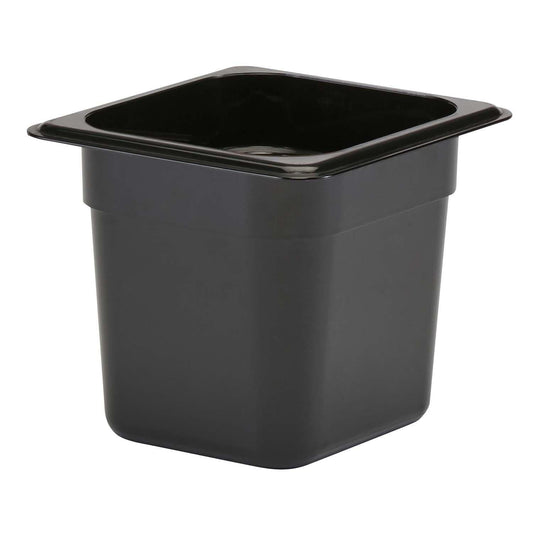 Kantine Cambro 1/6GN 2.2L 17.6x16.2x15cm Polycarbonat Sort,stk