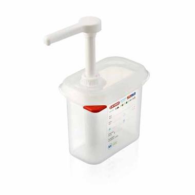 Dispenser Dressing Araven 1/9GN 1.5 ltr 17.6x10.8x19 cm PP Klar,stk