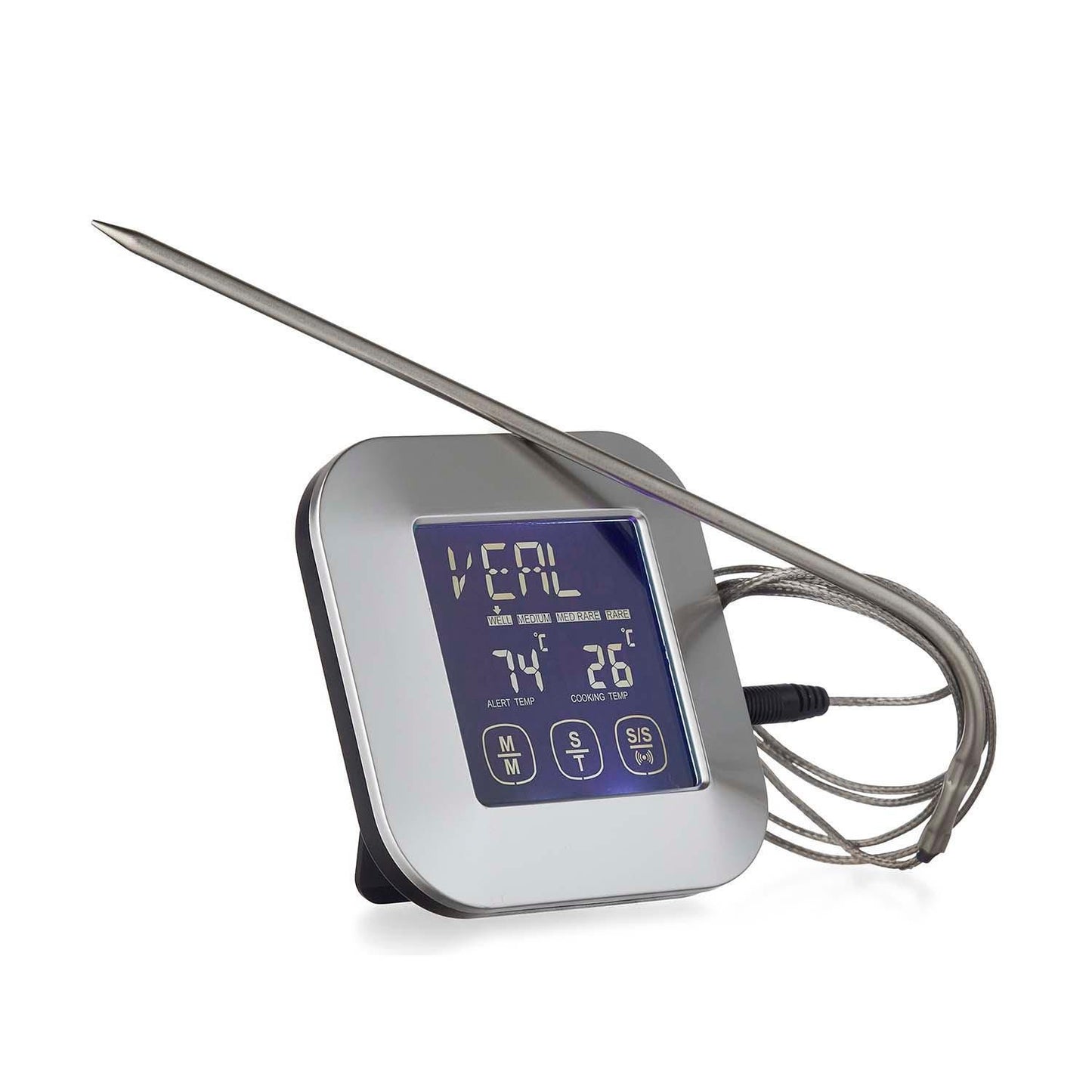 Stegetermometer elektronisk med timer og minutur 0-250C,stk