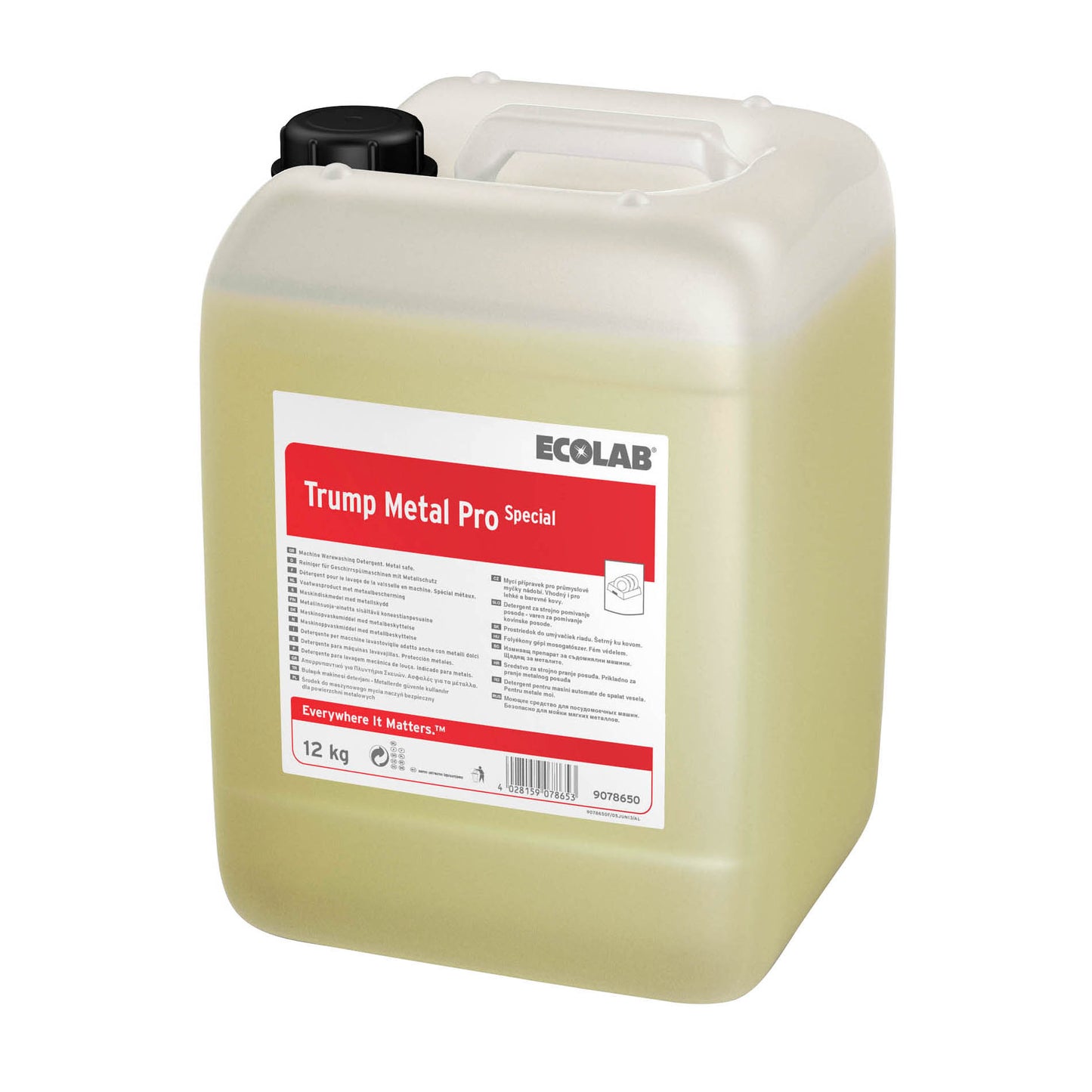Maskinopvask Flydende Trump Metal Pro Special 12ltr u. Klor Blødt/Middel til alu,12 ltr/dnk