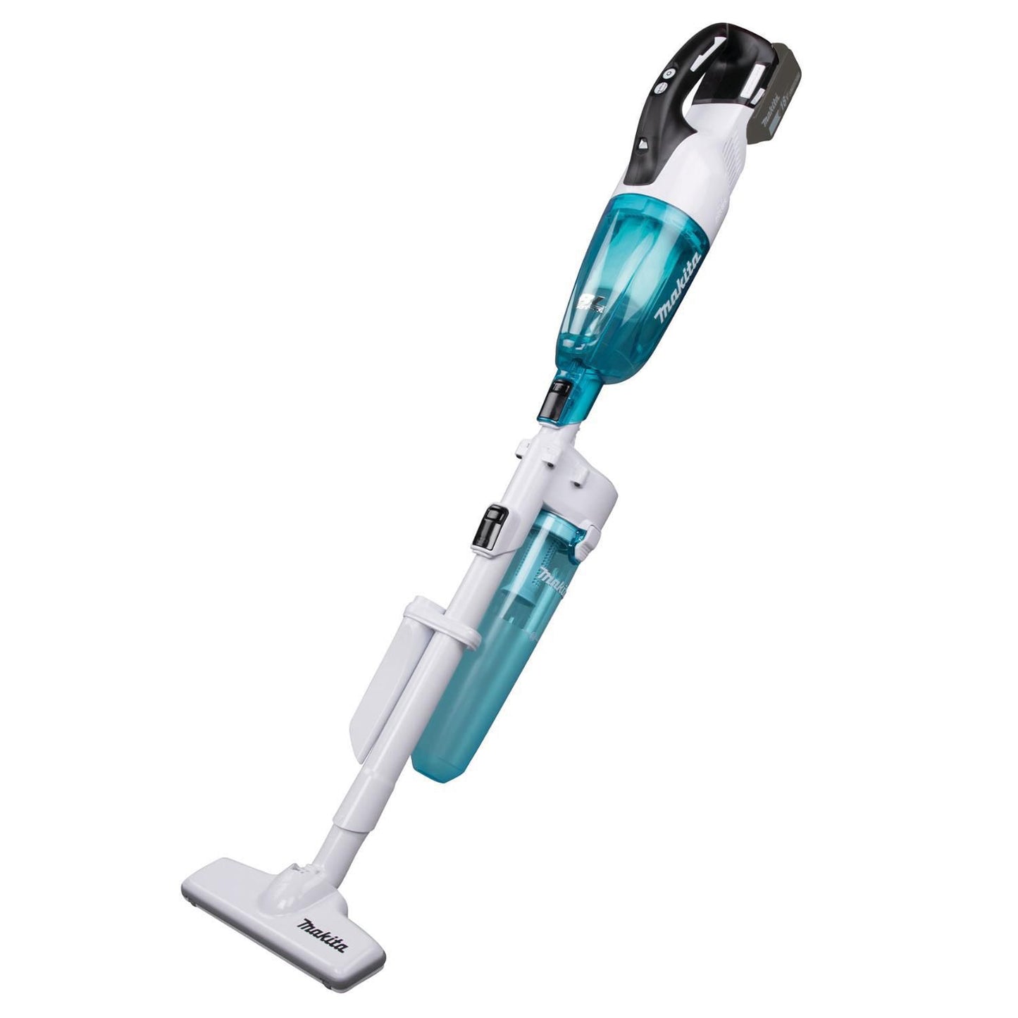 Støvsuger Håndholdt Makita LXT 18V Poseløs 0.75ltr 1.6kg med Lader/Batteri Hvid,1 stk