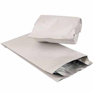 Grillpose 160x65x310+20 mm kraft FSC med aluminium Hvid,250 stk/krt