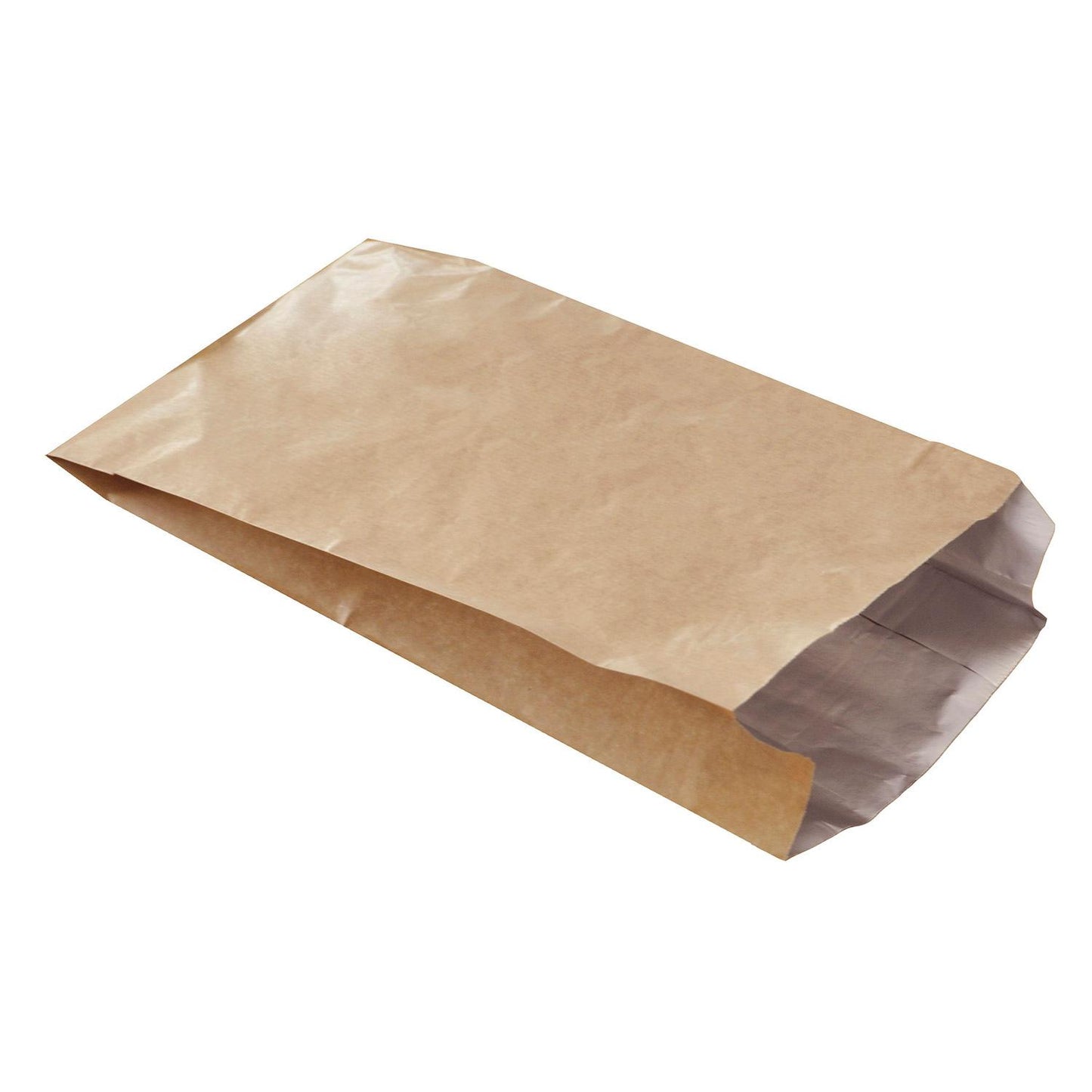 Grillpose 190x85x335+20mm kraft med aluminium Brun,250 stk/krt