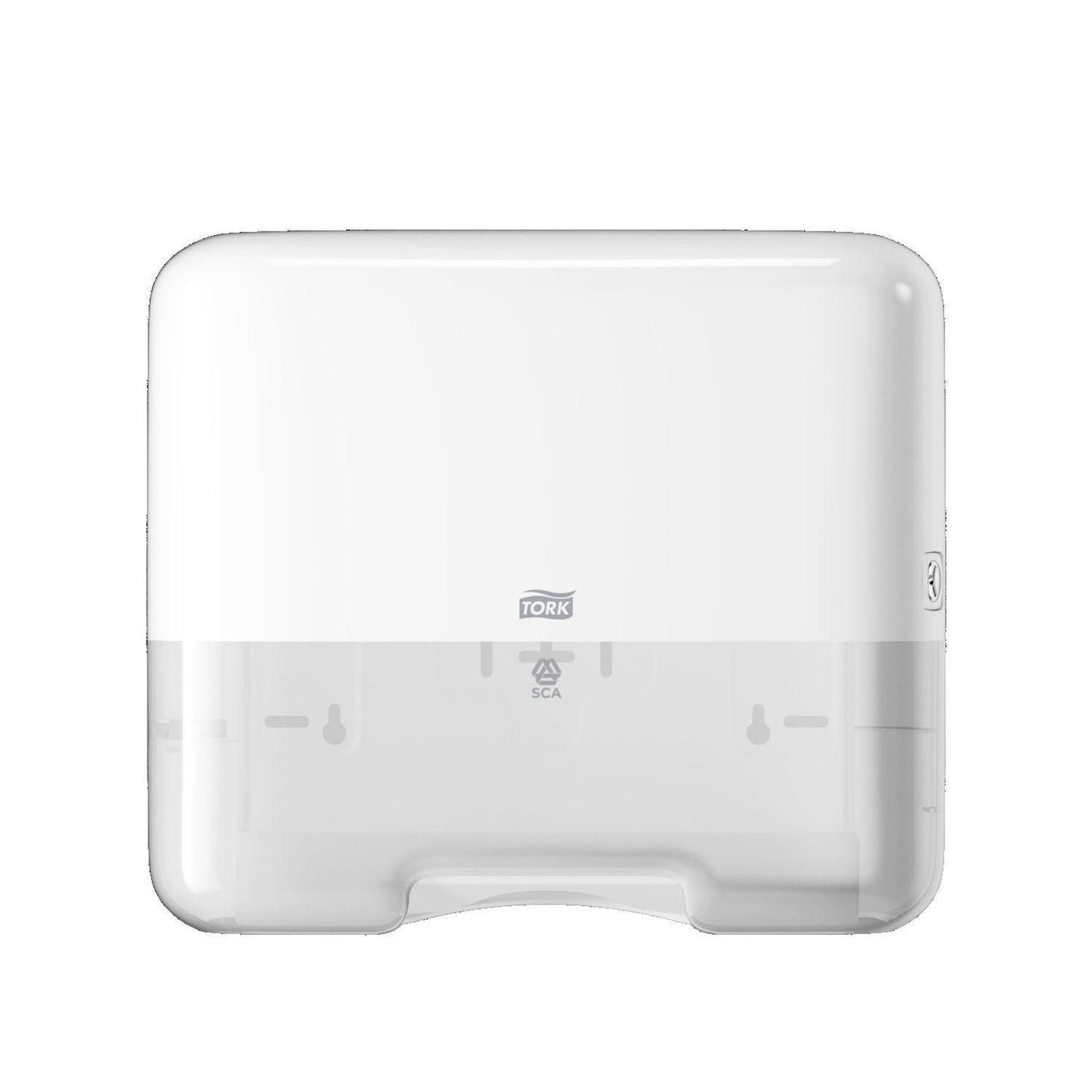 Dispenser Håndklædeark Tork Singlefold/C-fold H3 Mini Plast Hvid,1 stk/krt