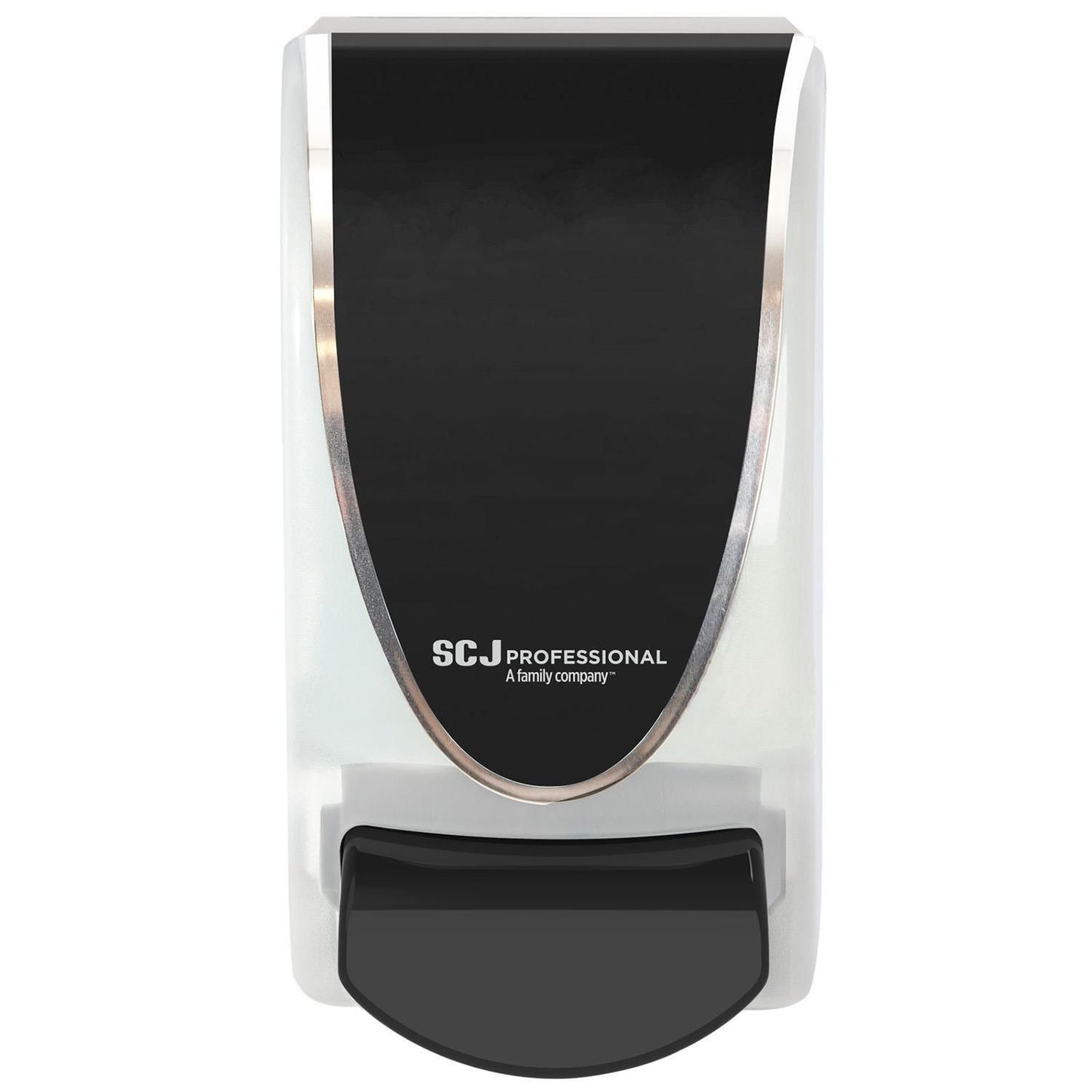 Dispenser Manuel Plast transparent og 1 ltr patron Sort,stk