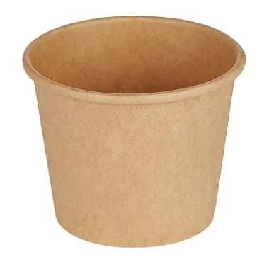 Dressingbæger 90 ml 3 oz Ø62 x 50 mm kraft pap/PE Brun,30 ps x 100 stk/krt