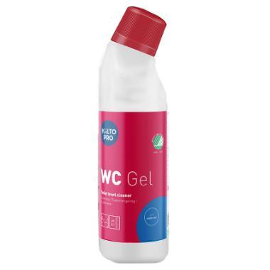 Toiletrens stært sur Kiilto WC Gel Svanemærket med farve og parfume 750 ml,750 ml/fl