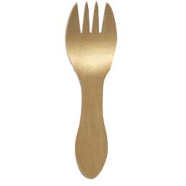 Gaffel mini 102 mm ubehandlet træ bionedbrydelig,10 pk x 100 stk/krt