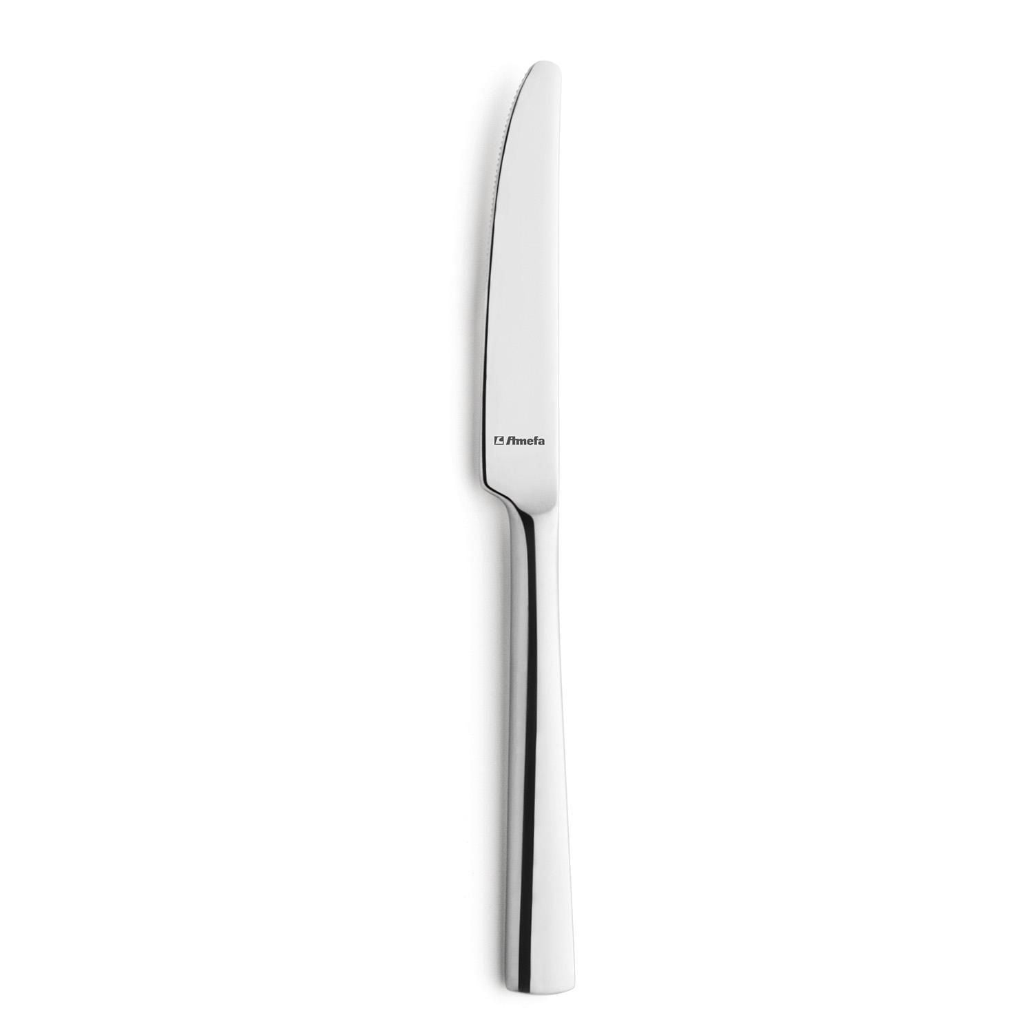 Smørkniv Moderno i rustfrit stål, 16,5 cm, hvid og sort design, spids blad