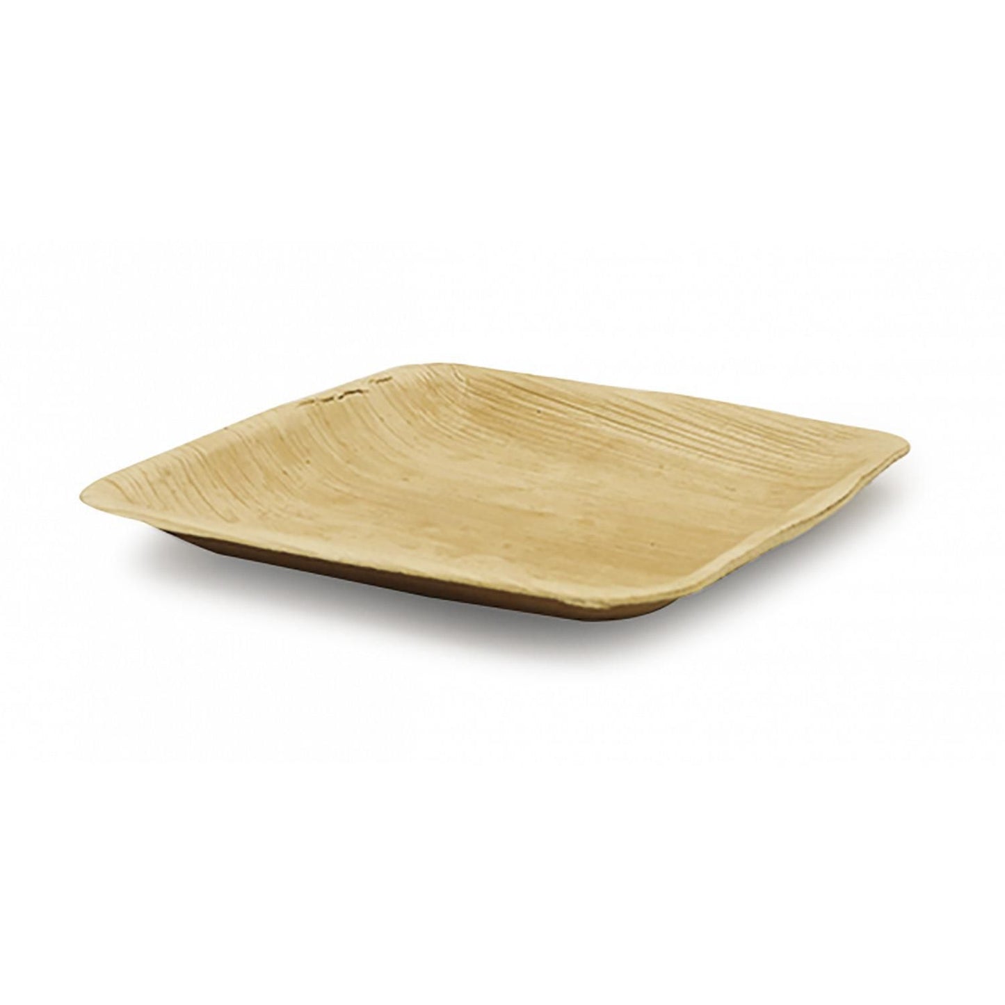 Tallerken fad 15x15 cm firkantet palmeblad,25 stk/ps