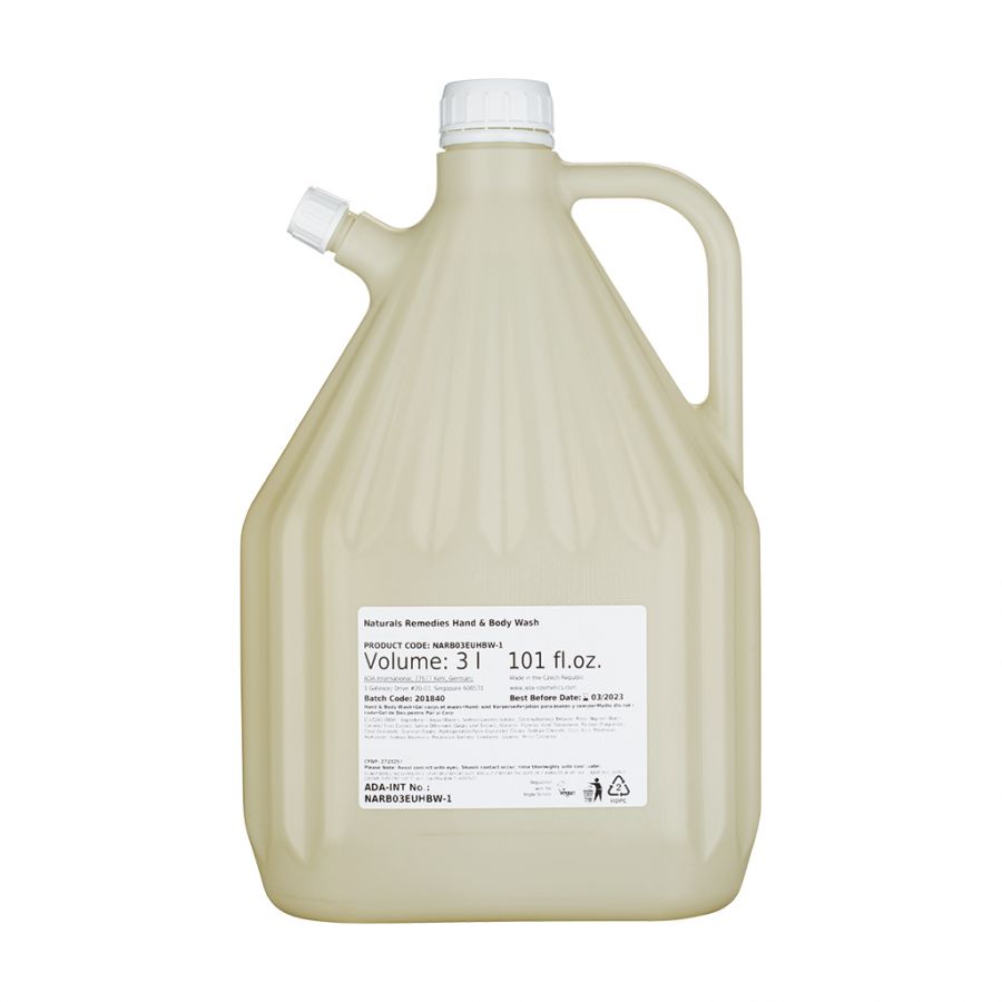Sæbe Flydende Natural Remedies Nr. 09 Hand & Body 3ltr med Parfume Refill,4 stk/krt