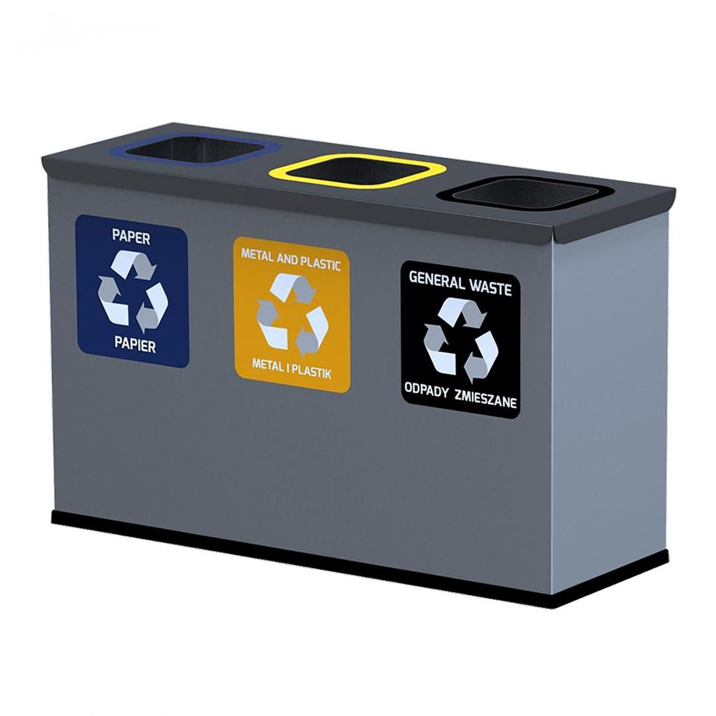 Sorteringsstation 3X12 ltr inkl. inderspande,stk