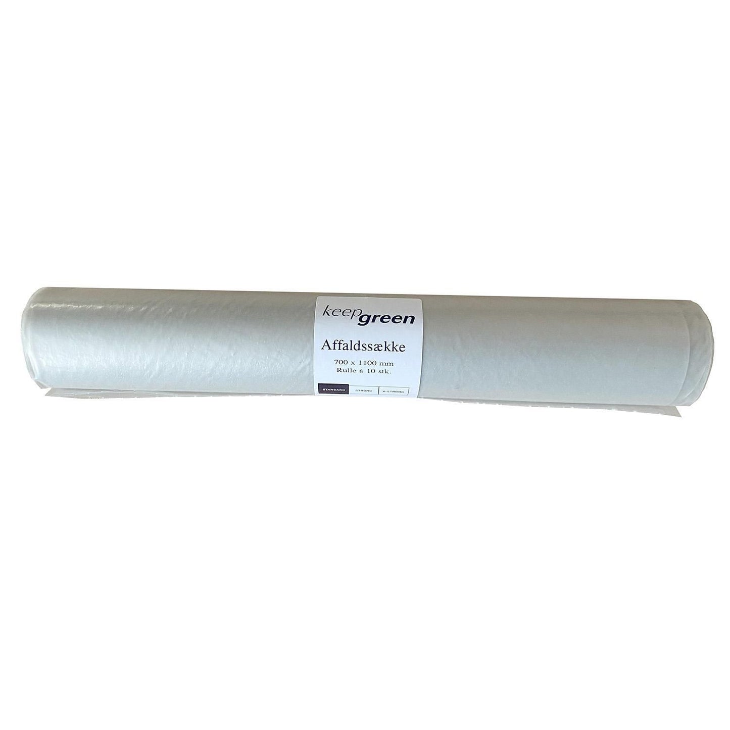Sæk KeepGreen 100ltr B700xL1100mm 45my Standard Transparent,20 rl x 10 stk/krt