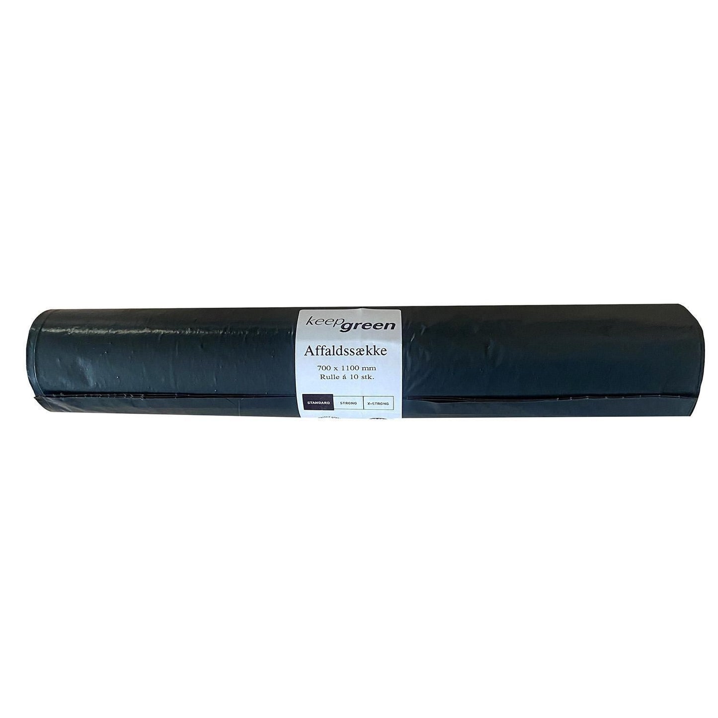 Sæk KeepGreen 100ltr B700xL1100mm 45my Standard Sort,20 rl x 10 stk/krt