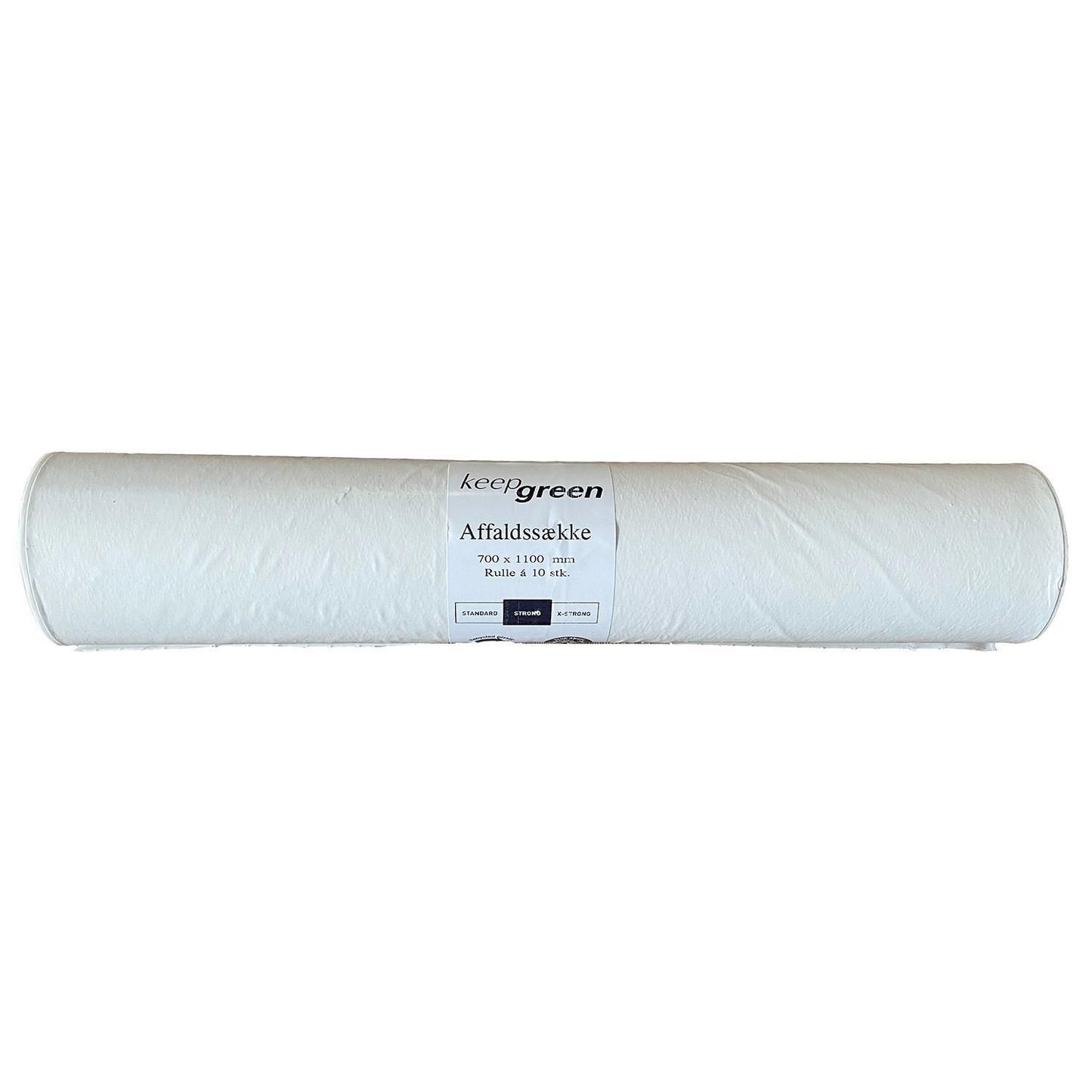Sæk KeepGreen 100ltr B700xL1100mm 55my Strong Hvid,10 rl x 10 stk/krt