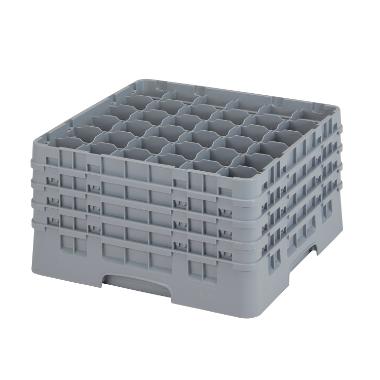 Opvaskekurv Cambro 50x50 til glas 36 rum Plast Grå,stk