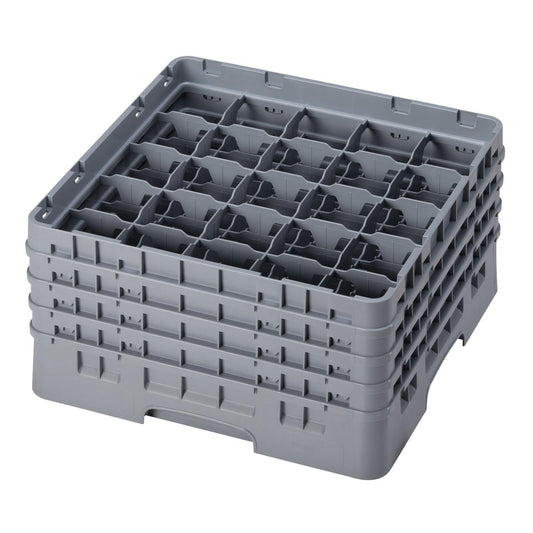 Opvaskekurv Cambro 50x50 til glas 25 rum Plast Grå,stk