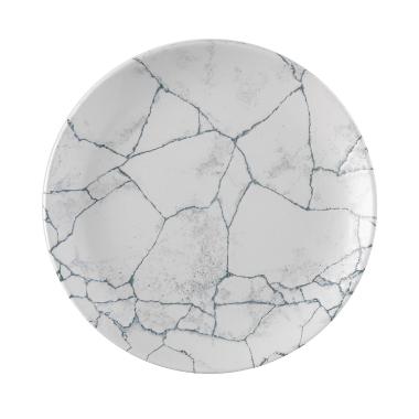 Tallerken Studio Prints Kintsugi Ø26cm Porcelæn krakeleret Hvid/Grå,12 stk/krt