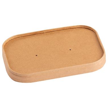 Låg Catersource til 125461,125462,125463,124816 178x129x40 mm Pap med PE  Brun,12 ps x 25 stk/krt