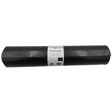 Affaldssække B720xL1120mm, Sort 100-liters – 100my (12 ruller)