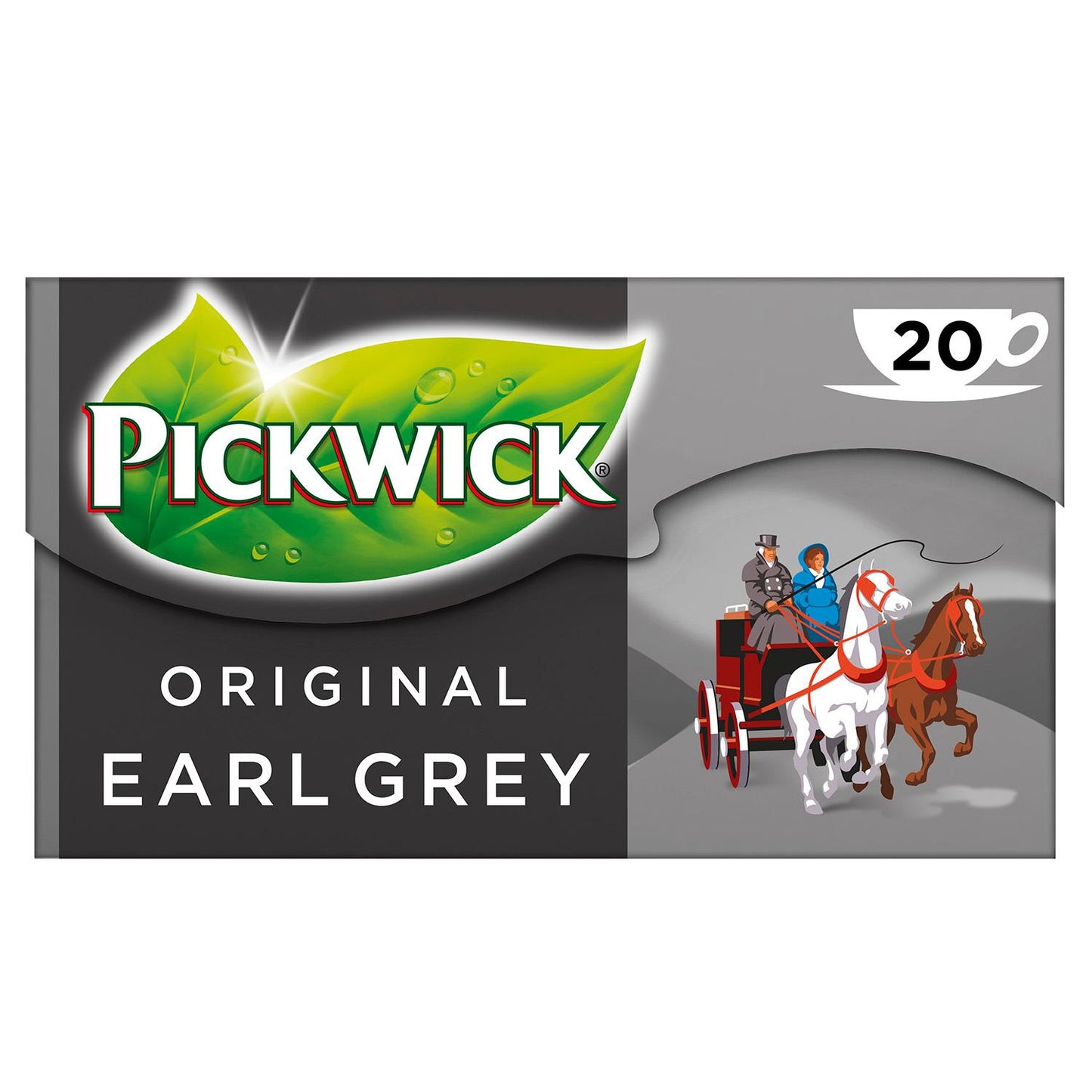 Te Sort Pickwick Earl Grey 20 breve Rainforest Alliance,20 brv/pk