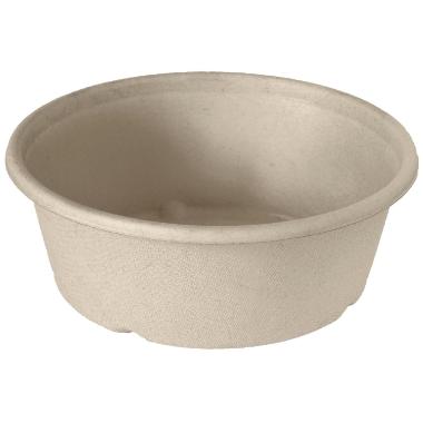 Skål rund 600 ml Ø15x6 cm Brun Bagasse natur FF,12 pk x 40 stk/krt