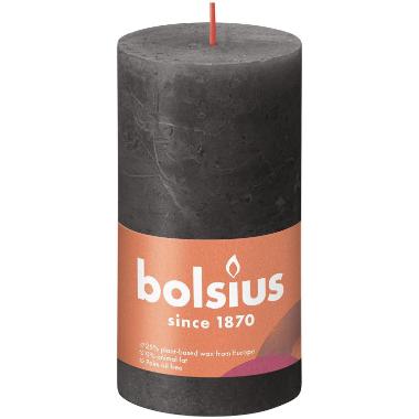 Bloklys Ø68x130 mm Brændetid 60 timer Rustik Antrasit Grå,4 stk/krt