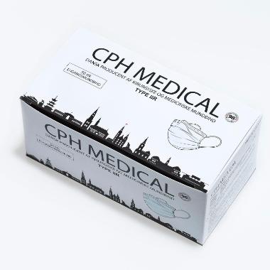 Mundbind 3-lags Type IIR Astma-allergi godkendt blå,50 stk/pk