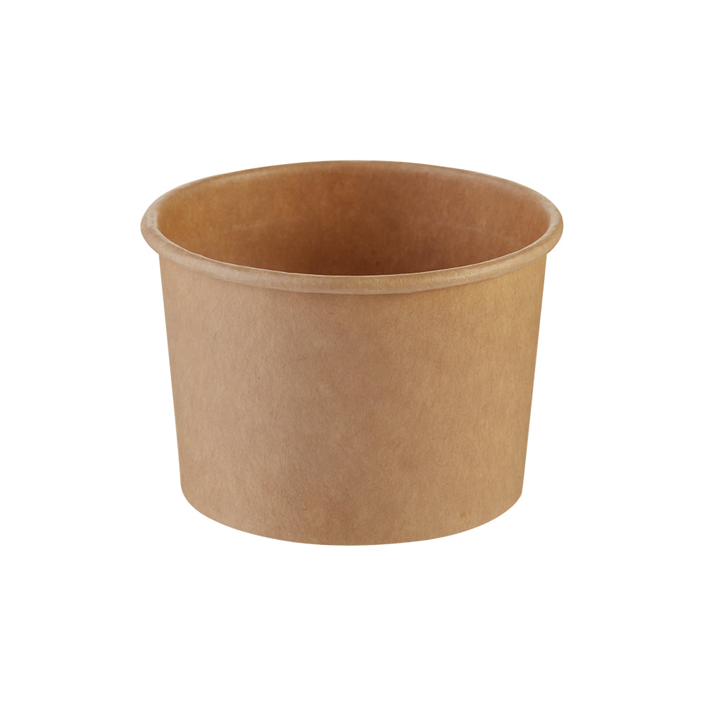 Bæger rundt 150 ml 5 oz Delicup Ø90 x 48 mm kraft pap/PE Brun,20 pk x 50 stk/krt