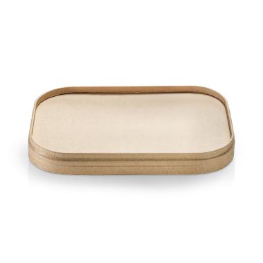 Kartonlåg 173x120x10 mm rektangulær kraft/PLA gl.model Brun,6 ps x 50 stk/krt