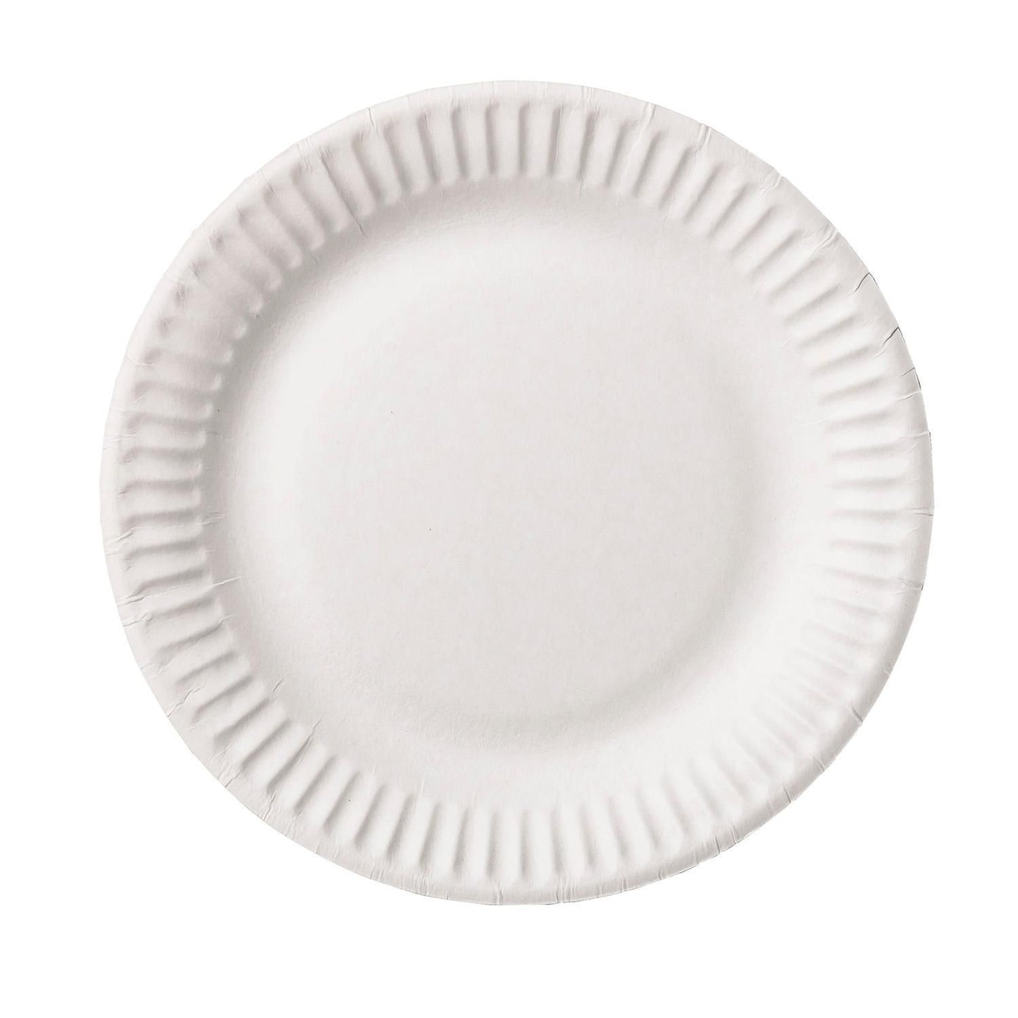 Paptallerken Ø15cm Bionedbrydelig Hvid,10 pk x 100 stk/krt