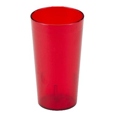 Glas 485 ml Ø8xH14.6 cm SAN med udvendigt mønster Ruby rød,stk