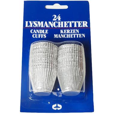 Lysmanchetter Ø22xH22mm Aluminium,48 pk x 24 stk/krt