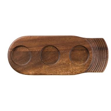 Serveringplanke Art de Cuisine 35.5x14 cm. Akacietræ,4 stk/krt