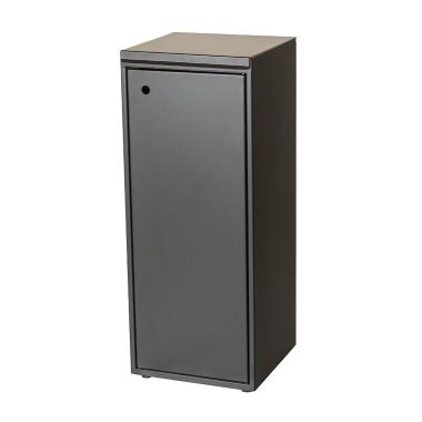 Affaldsstativ Tina Trolleys 100ltr med lukket låg Sort til kildesortering,stk