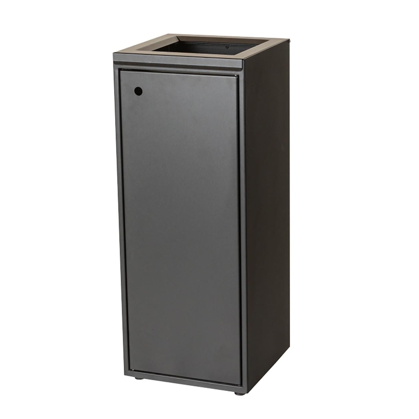Affaldsstativ Tina Trolleys 100ltr m åbent låg Sort til kildesortering,stk