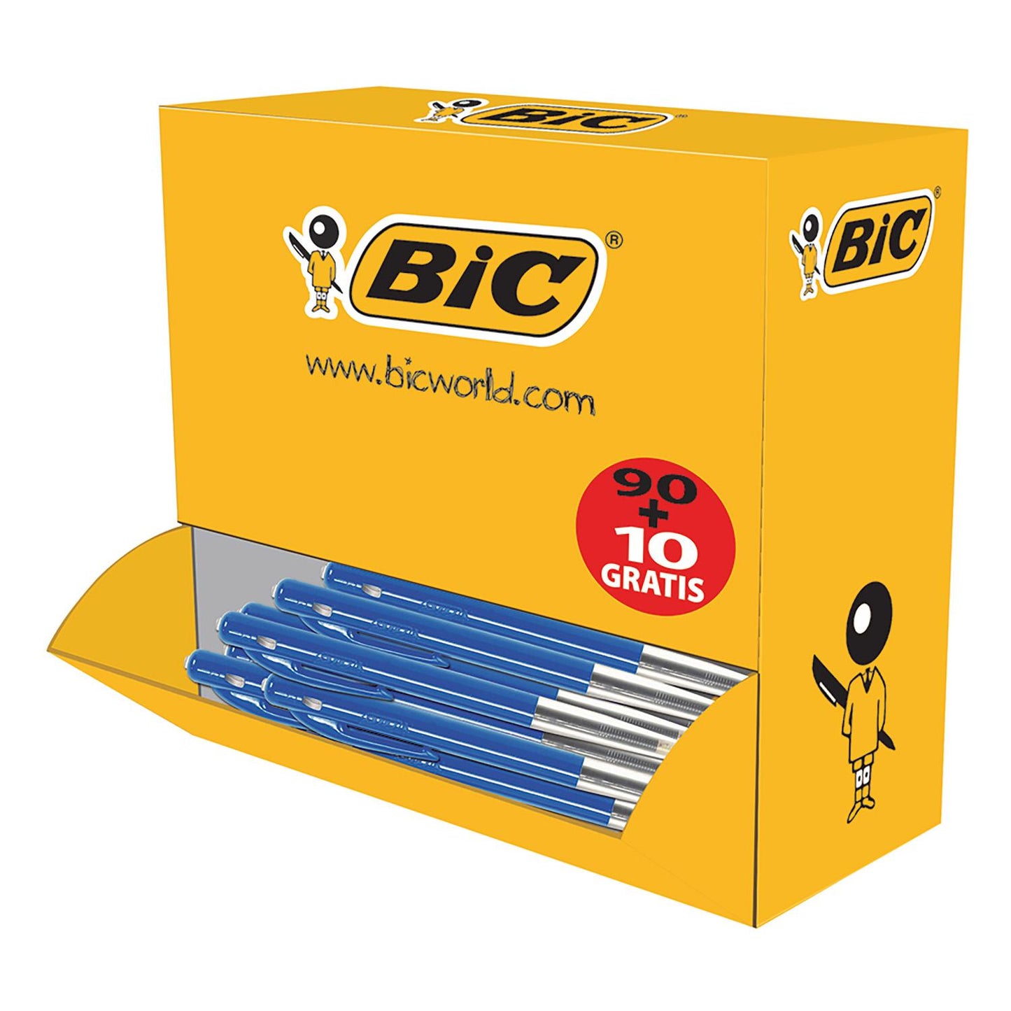 Kuglepen BIC Click M10 Blå,100 stk/pk
