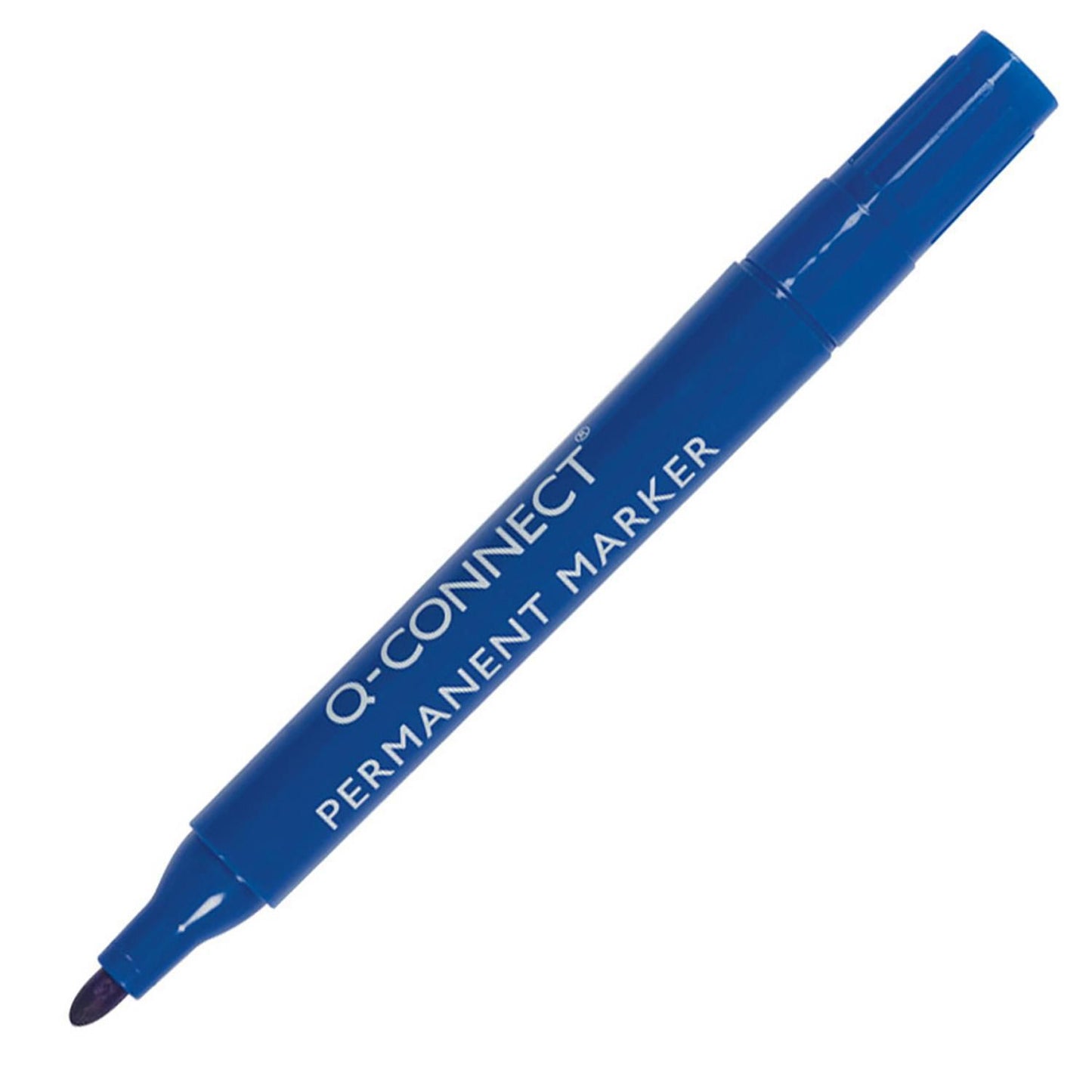 Sprit Tusch Marker Q-Connect blå rund spids 2-3 mm,10 stk/pk